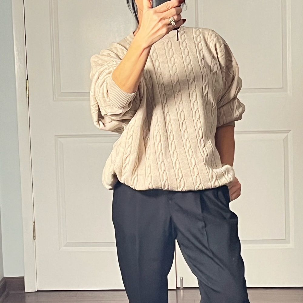 Pringle of Scotland 100% Lambswool cable knit sweater